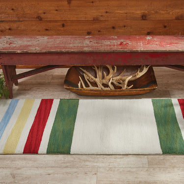 Camp Stripe Hooked Rug 2' x 6' (24